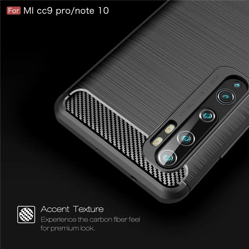 Для Xiaomi mi CC9 CC 9 Pro чехол силиконовый углеродного волокна ударопрочный для