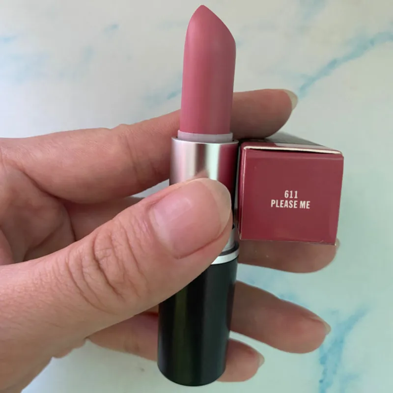 

10 Pcs/Lot High Quality Brand Lipstick Matte Satin Daily 23 Colors Red Nude Chili Twig Taupe Long Lasting Lip Stick Lips Makeup