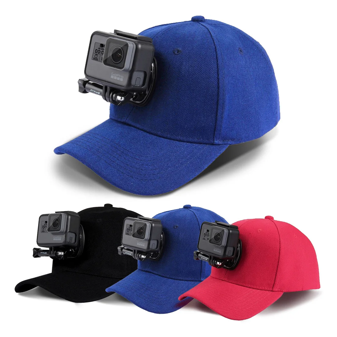 

Fashion Baseball Hat Cap W/ J-Hook Buckle Mount Screw Go Pro Accessories For DJI Osmo NEW HERO/6/5 Outdoor Photography Props