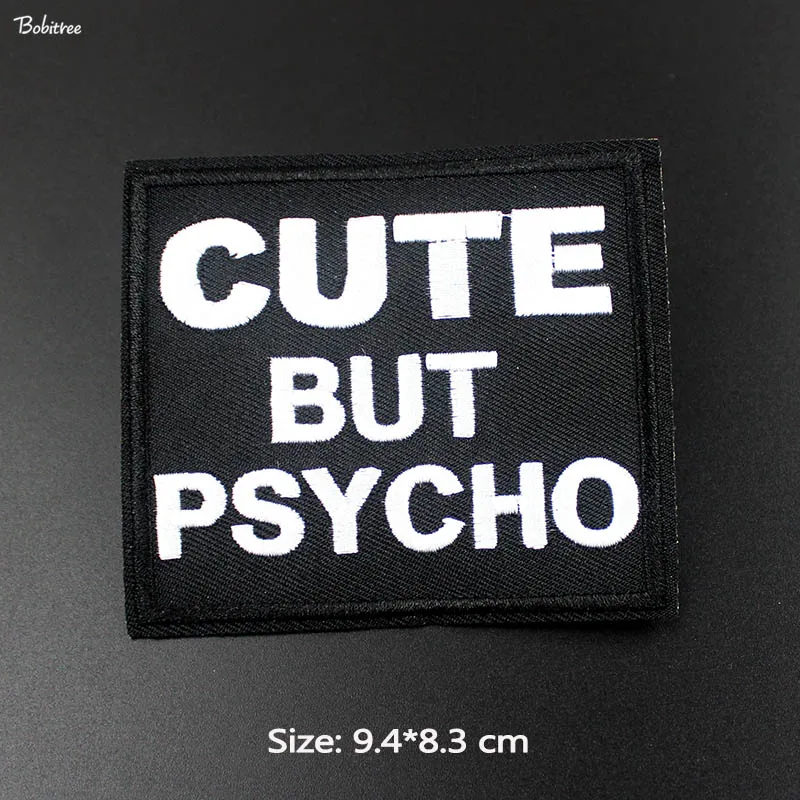 Милые железные нашивки с черными буквами для одежды креативный значок в полоску