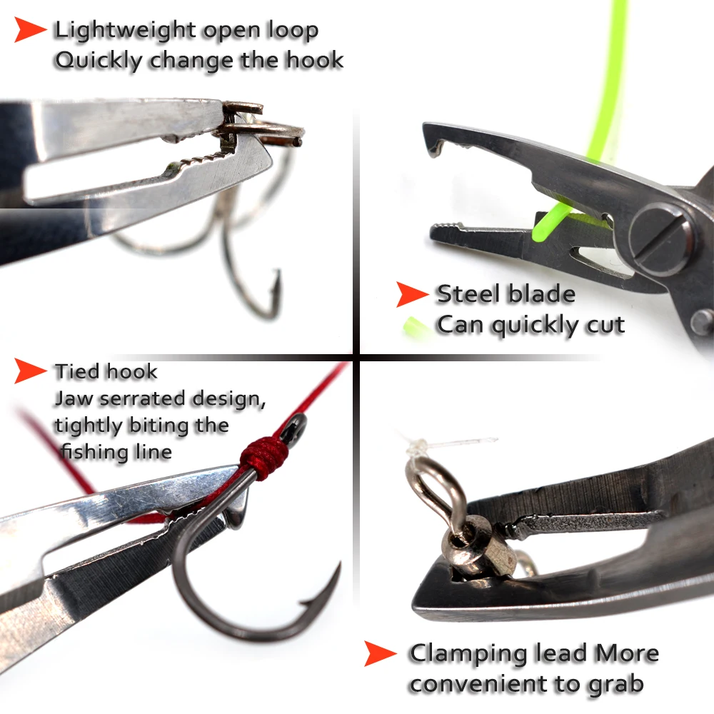 

Fishing Plier Scissor Braid Line Lure Wire Cutter Occlusai Take Hook Open Tool Cutting Fish Use Tongs Multifunction Scissors