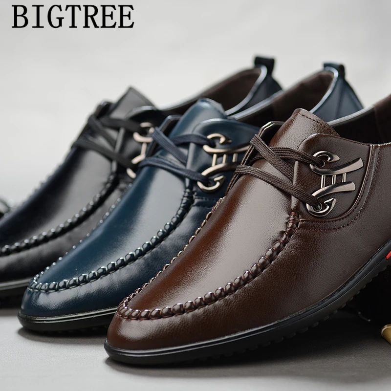 Дизайнерская мужская обувь высокого качества Повседневная Мужская кожаные