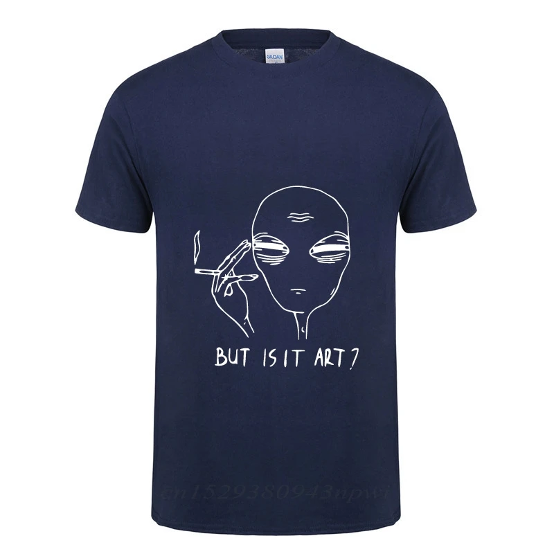 Сигарета курительная но это искусство? Забавная мужская летняя футболка с