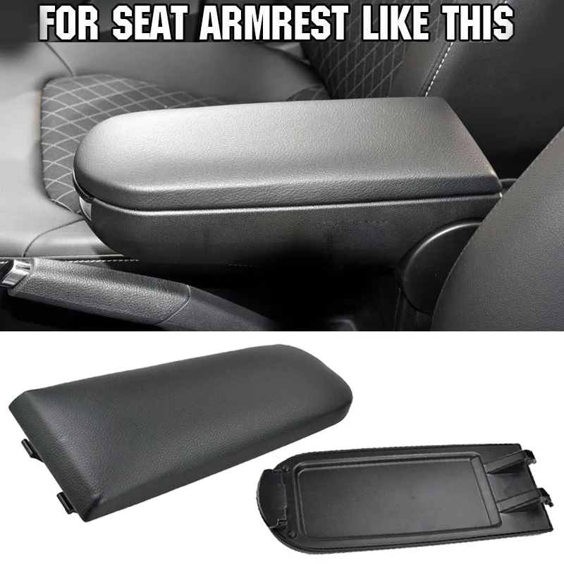 

Car Interior Center Armrest Lid Cover Protector Parts Easy To Install Without Drilling For Seat Ibiza 6J 09-16 Auto Armres Cover