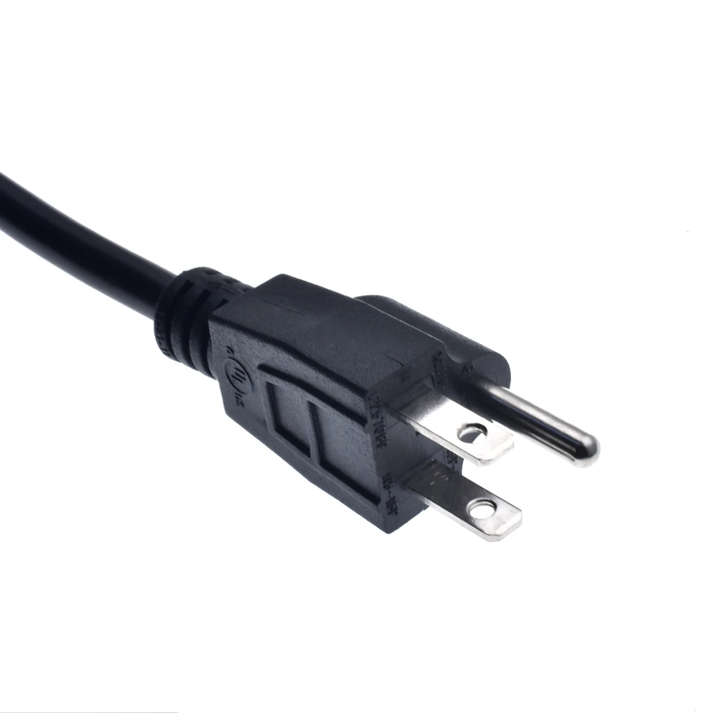 Американский/Американский 3pin короткий плоский шнур питания Nema 5 15P штекер для 15R