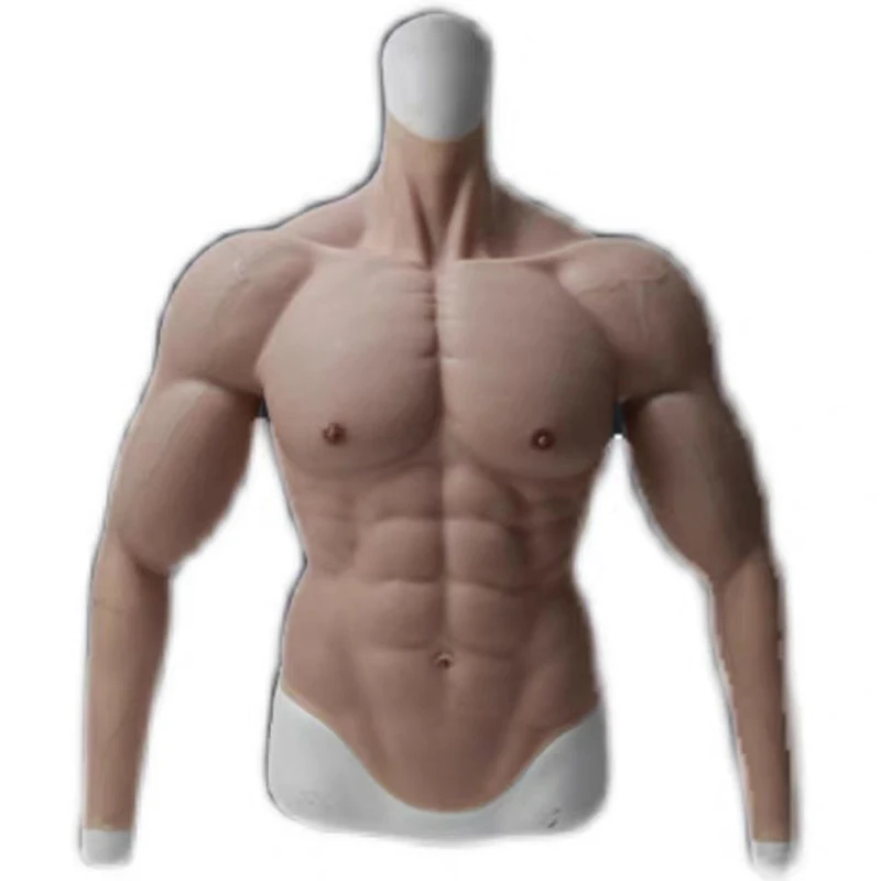 

Cos Muscle Men's Shirt Silicone Abdominal Muscles Chest Muscles Thin Body Becomes Strong Outfit Film And Television Props Clothe