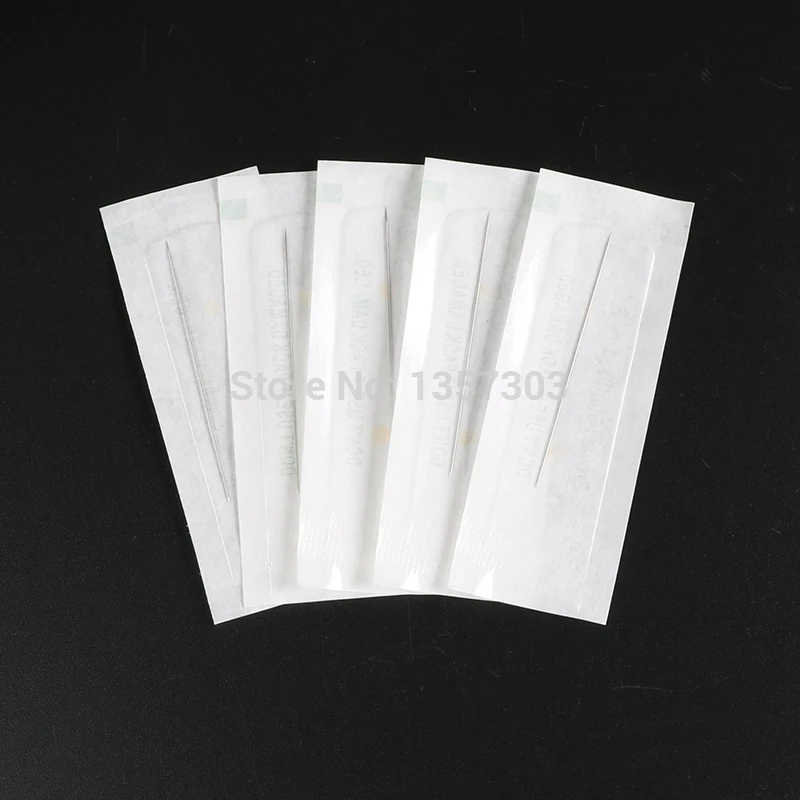Disposable Sterilized Professional Tattoo Needles 1RL For Eyebrow Pen Machine Permanent Makeup Kit 100pcs PMU 1R | Красота и здоровье