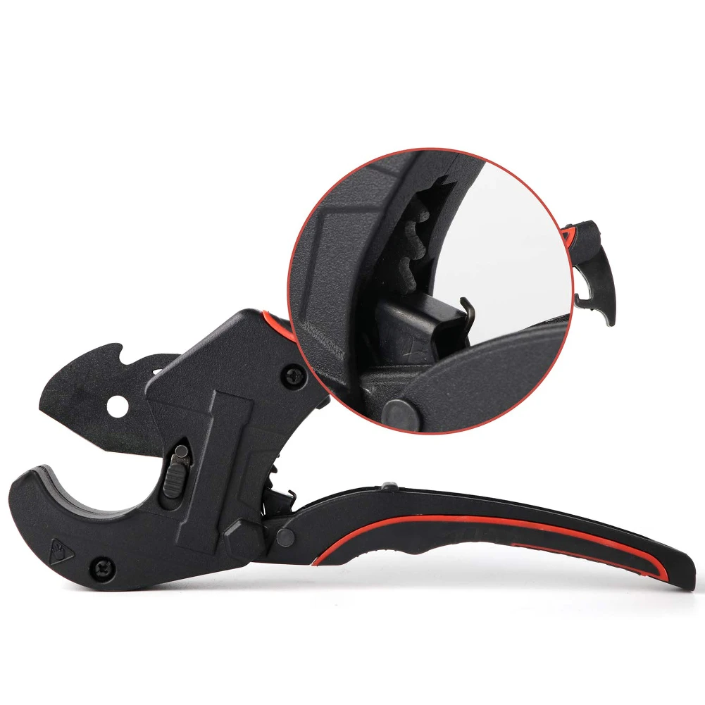 

Water Pump Pliers PVC Pipe Cutter 63mm Black Ratchet Scissors PVC/PU/PP/PE Tube Pliers Cutter Hose Cutting Hand DIY Tool