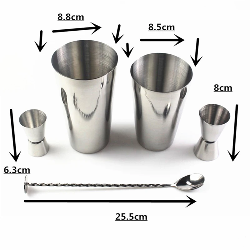 

10-piece set Cocktail Shakers Japanese Style Cocktail Shaker Bartender Bar Tool Cocktail Mixing Bar Tools