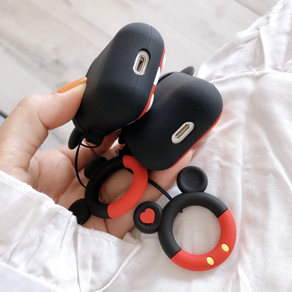 Для AirPods наушники чехол милый 3D мультфильм Kawaii для переноски 1 2 Наушники вкладыши