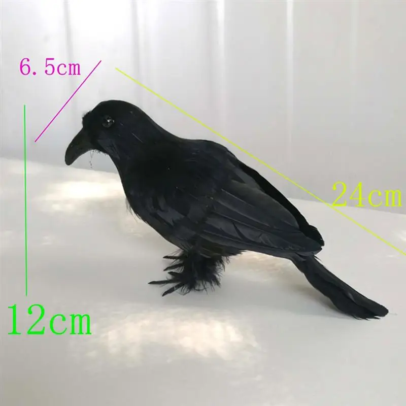 Новинка Имитация черного ворона имитация фильма Хэллоуин искусственная птица