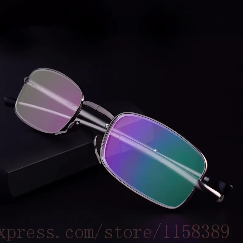 

2021 Titanium alloy Telescopic Arms Folding Reading Glasses With Flip-Top Case Ultralight Presbyopia Glasses Diopter +1.0-4.0