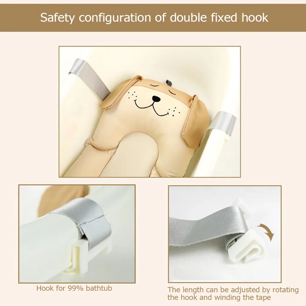 

Non Slip Infant Shower Seat Cushion Portable Foldable Baby Bath Mat Soft Pillow Newborn Safety Security Bath Support Cushion