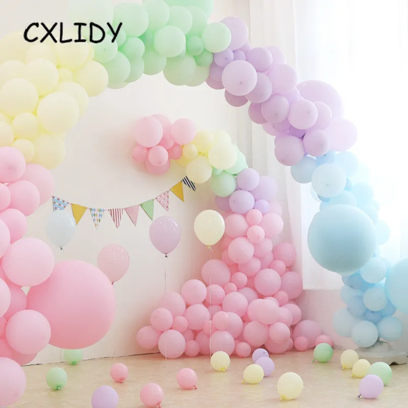 30 шт. воздушные шары макарон пастельные вечерние праздничные украшения для