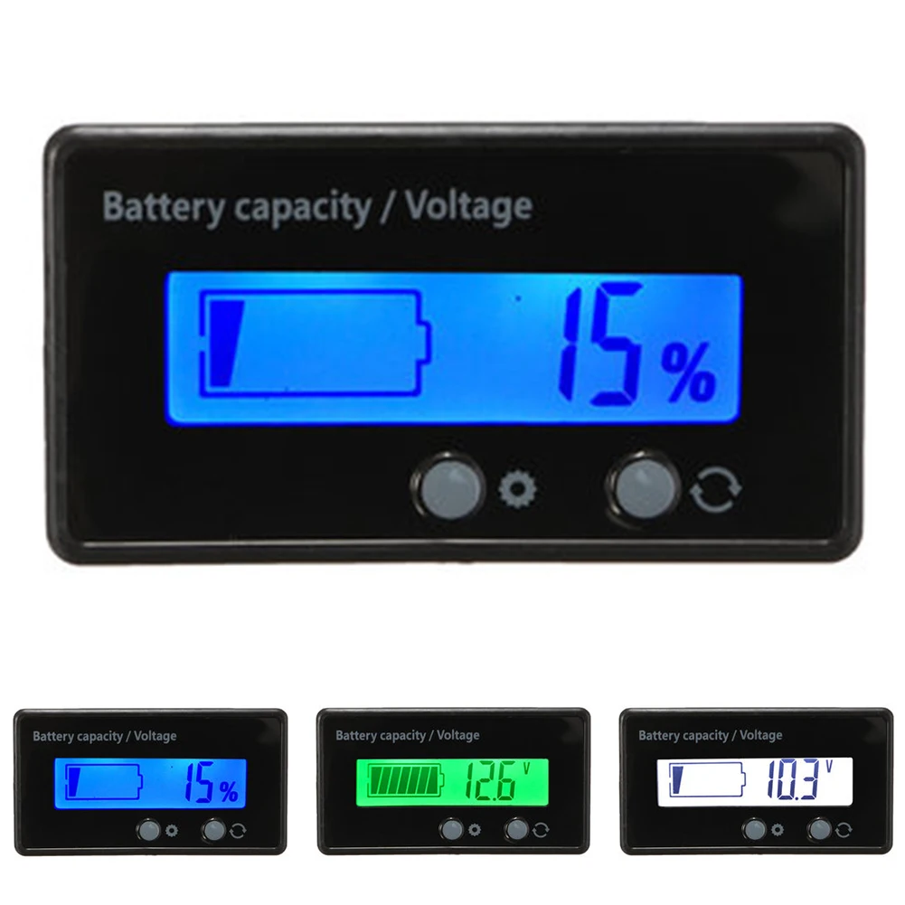 Индикатор емкости батареи тестер авто аксессуары свинцово кислотный ЖК экран