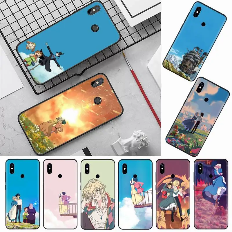 

Howls Moving Castle anime Phone Case For Xiaomi Redmi note 7 8 9 t max3 s 10 pro lite coque shell cover funda