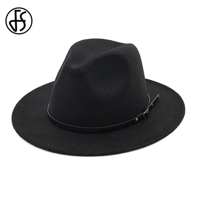 Женская/мужская фетровая шляпа FS колокол в винтажном стиле|Мужские фетровые