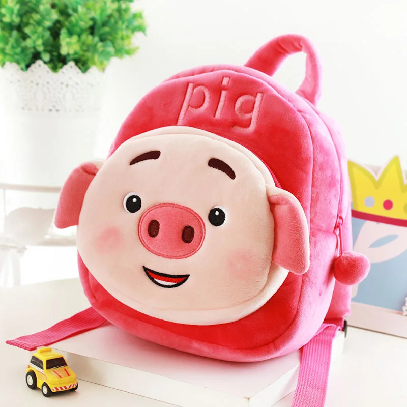 Pig-Pink Новинка 3D Koala школьные ранцы для мальчиков и девочек Мультяшные милые мягкие плюшевые рюкзаки детские школьные сумки Лучший подарок игрушки куклы сумки - Цвет: Pig-Pink