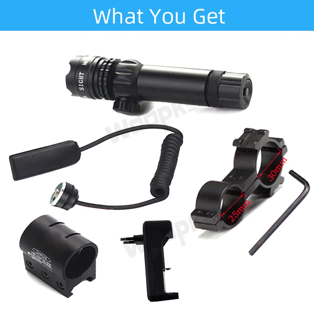 Мощный оптический прицел с зеленым лазером и рельсовым креплением для пистолета