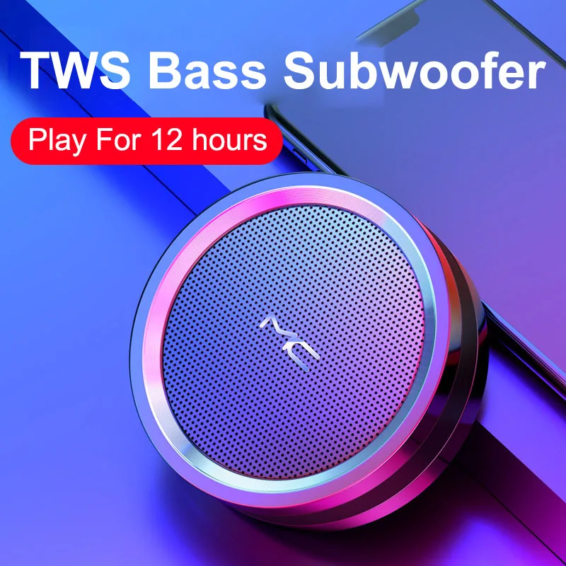 A7 Мини Портативная Беспроводная Bluetooth Колонка стерео динамик для телефона AUX TF