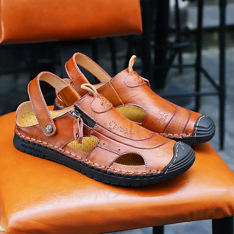 

Sandali Da Uomo Roman Sandals Men Shoes Sandalen Herren Sandalias Cuero Transpirables Sandal Sport Sandel For Summer