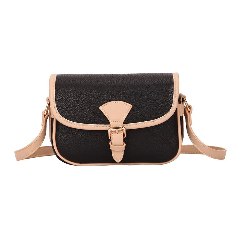 Bag Woman 2019 Solid Color Small Square Package Leisure Time Concise Single Shoulder Span |