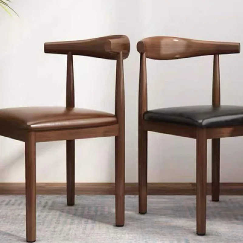 

Dining Chair Backrest Stool Family Nordic Book Table Modern Simple Dining Room Imitation Solid Wood Iron Art мебель для дома