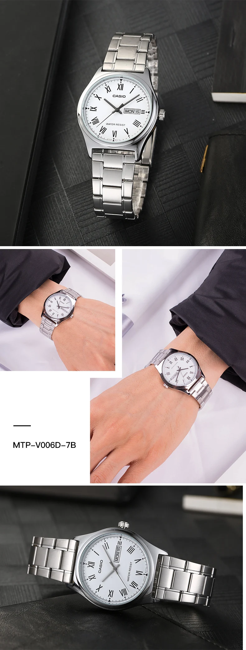 Casio Часы Бизнес простые мужские часы MTP-1303L-1A