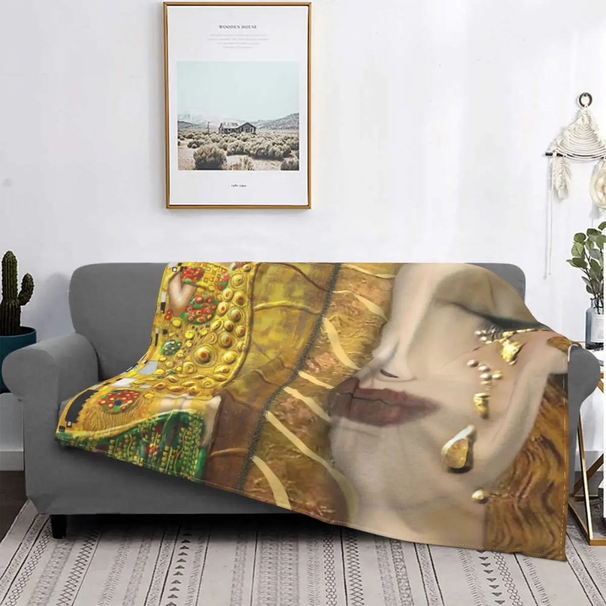 

My Klimt-Manta con capucha para cama, colcha a cuadros para sofá y cama