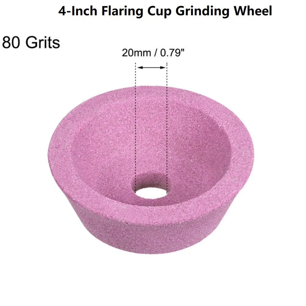 1 шт. 4 дюйма 80 Грит флавучий стакан шлифовальный круг для поверхностного