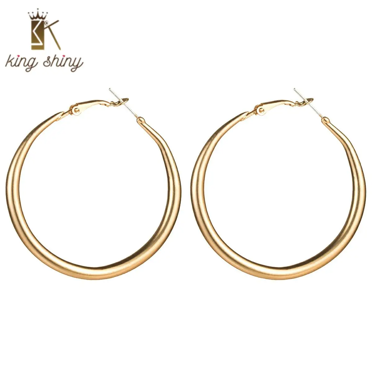 

2020 Za New Hip Hop Big Round Hoop Earrings for Woman Metal Wedding Party Jewelry Huggie Circle Earrings Ear Jewelry for Woman