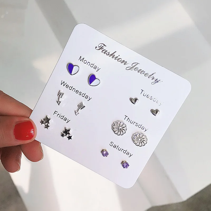 Женские маленькие милые серьги из серебра 925 пробы в простом стиле | Украшения и