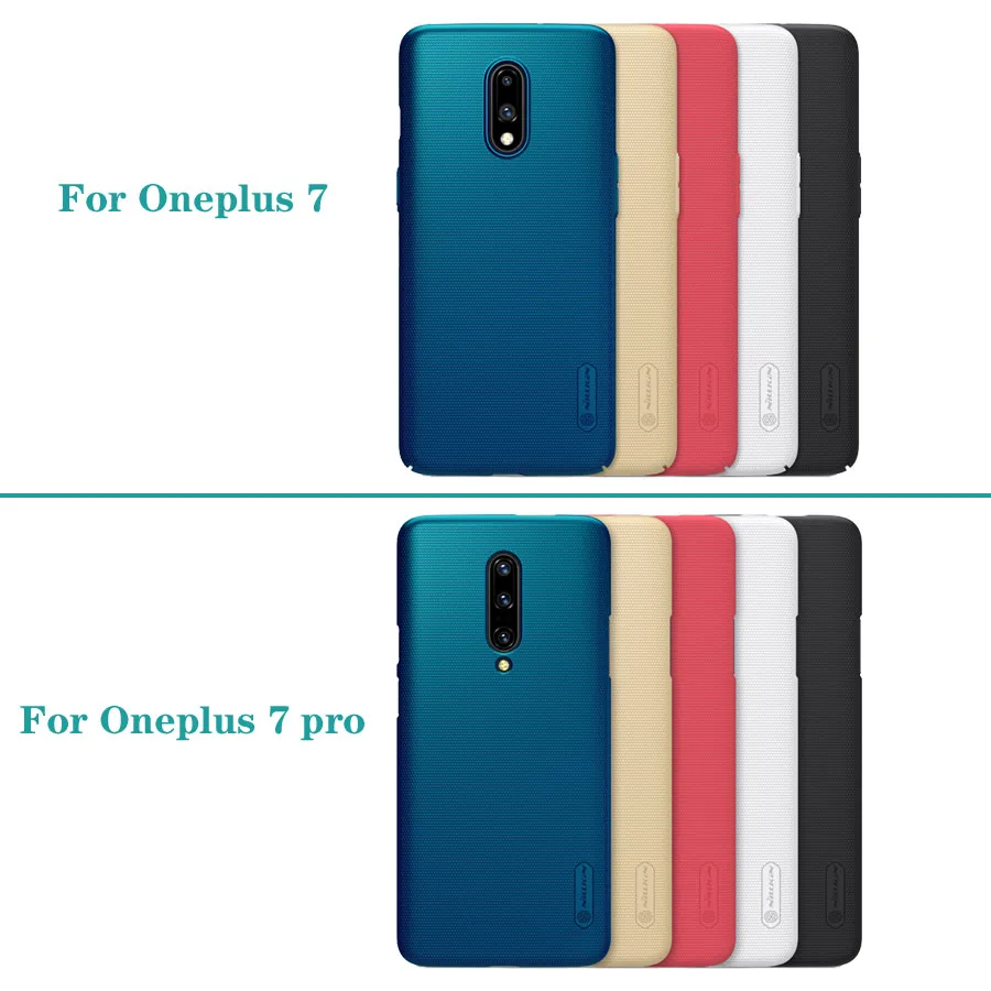 For OnePlus 7 Pro Case OnePlus7 Cover Nillkin Super Frosted Shield Hard PC Back Cover Phone protector Case For One Plus 7 Pro