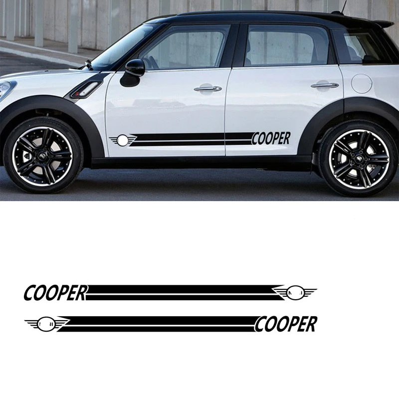 

1 пара наклеек на боковой стороне Φ для MINI Cooper R50 R52 R53 R56 R57 R58 R59
