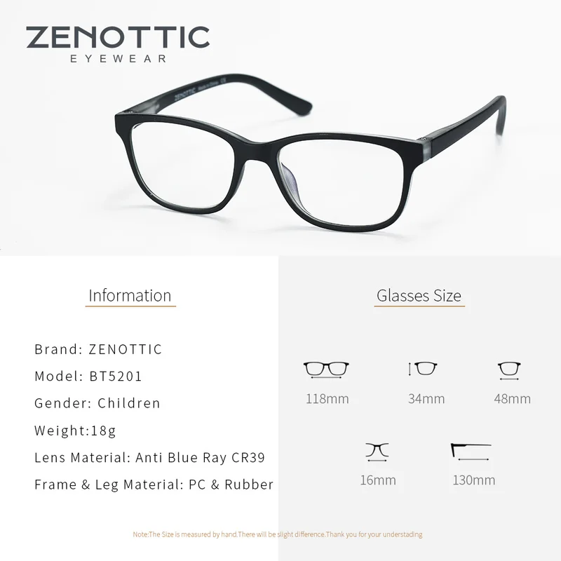 ZENOTTIC детские очки по рецепту прогрессивные компьютерные для девочек и мальчиков
