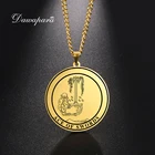 Женское Ожерелье Dawapara Tarot из нержавеющей стали, традиционное искусство Tarot, ожерелье с подвеской в виде Таро Аркана