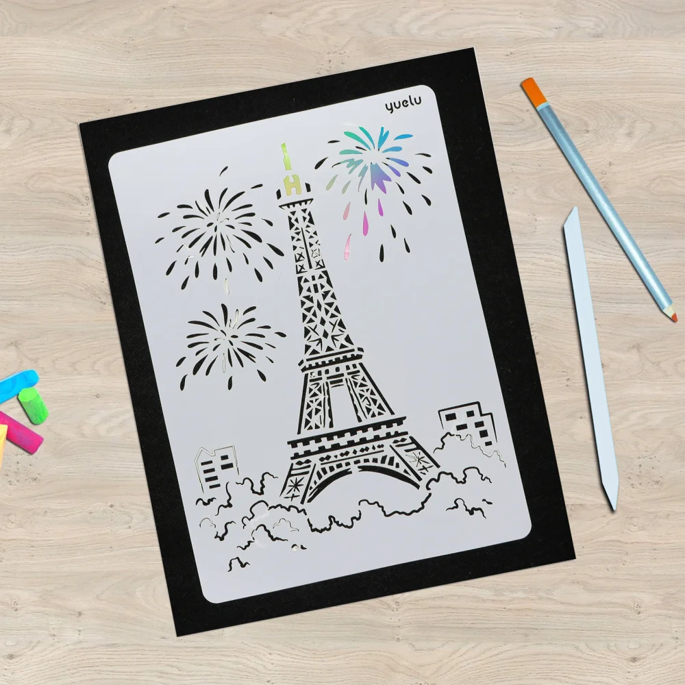 

2 Sets DIY Template Scratch Painting Paper Set Scratch Drawing Crafts Paper Art