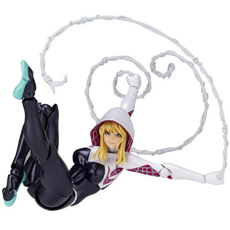 

Revoltech Series NO.004 Spider Gwen Stacy Spider Gwen PVC Action Figure Collectible Model Amazing Yamaguchi Toys