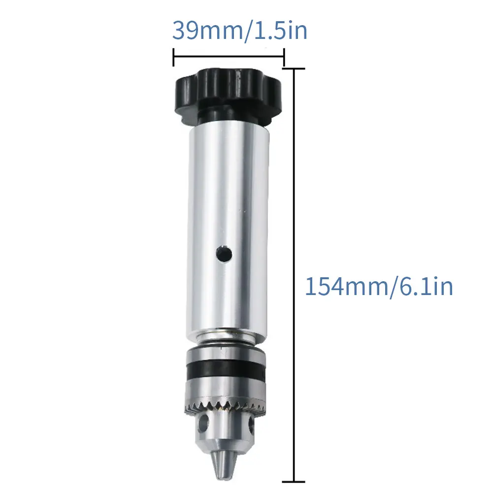 

Manual Drilling Hand Drill Electric Drill Woodworking DIY Tool 0.6mm-6mm With Clamping Key Wrench Silver Hand Twist Drill