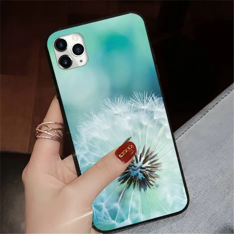 

Dandelion plant carcasa mobile Phone Case for iPhone 11 12 pro XS MAX 8 7 6 6S Plus X 5S SE 2020 XR