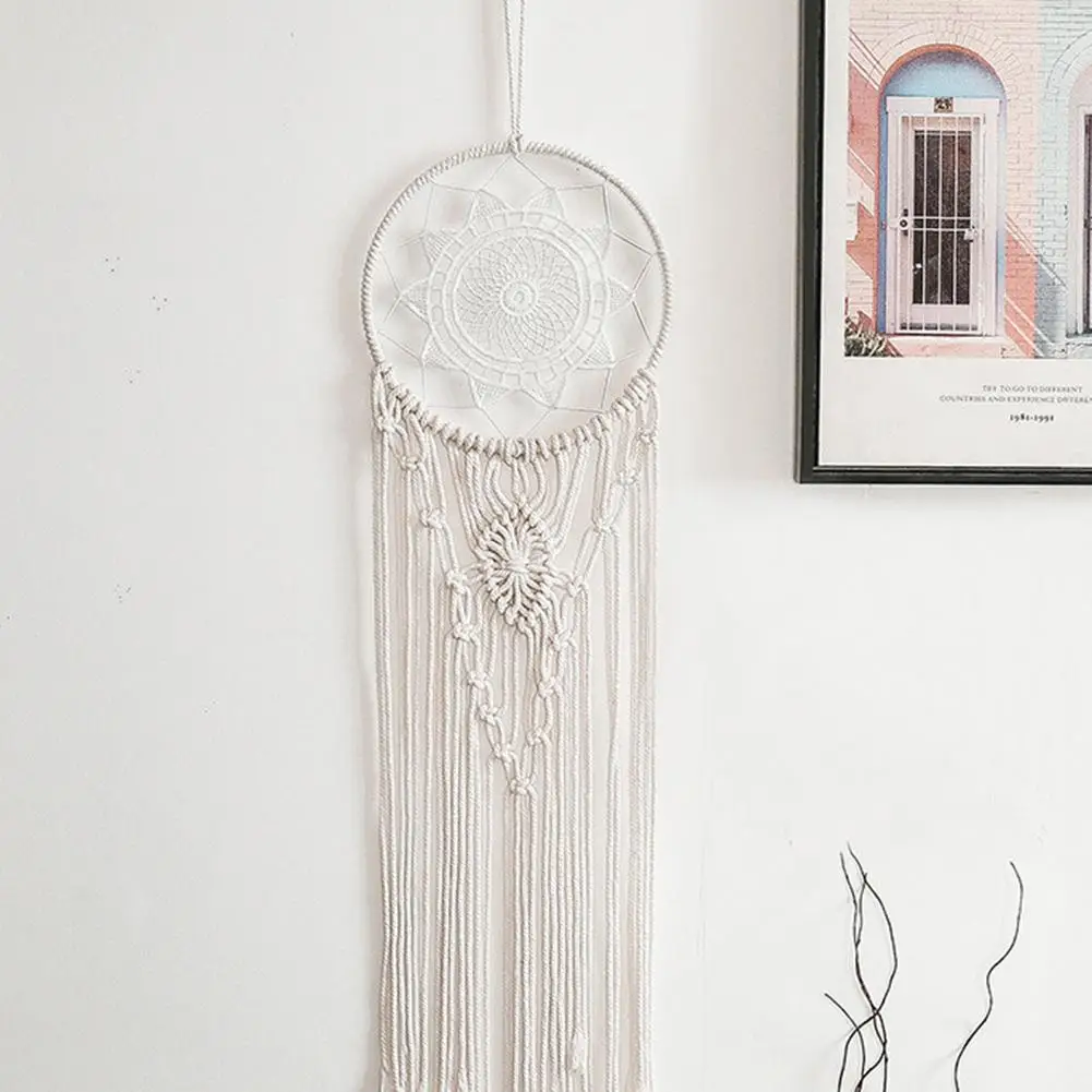 Макраме тканый настенный Бохо шикарный богемный гобелен с геометрическим