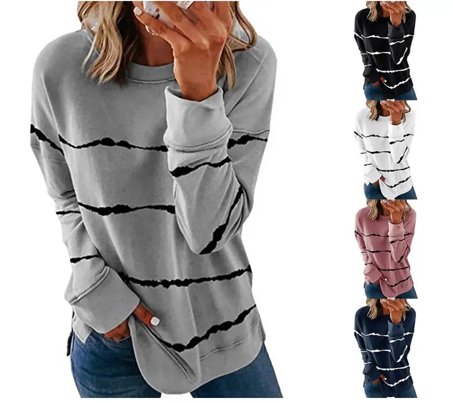 Размера плюс 5xl свитшоты осенний женский топ повседневный Женский свитшот с