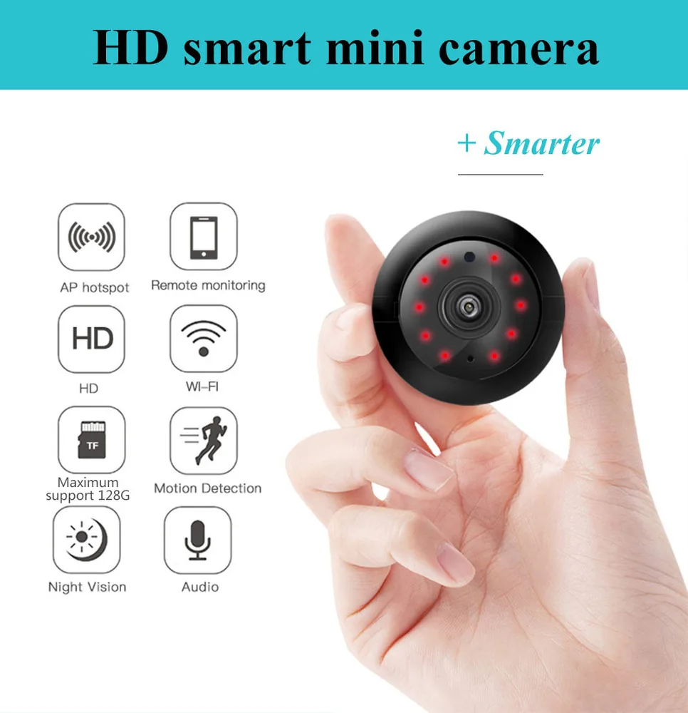 Домашняя безопасность мини WIFI 720P IP камера беспроводная маленькая CCTV