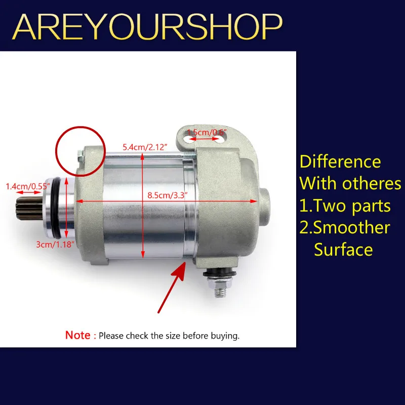 Areyourshop мотоциклетные стартер 55140001100 55140001000 для KTM 200 250 300 XC-W EXC EXC-E XC 2008-2012 2009 12V 410W