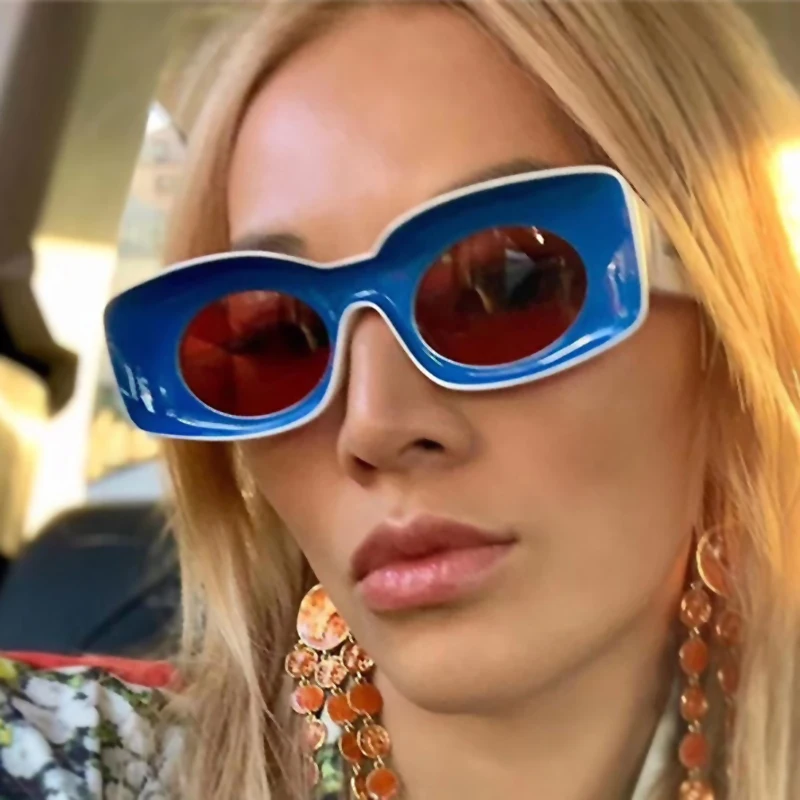 Новинка 2019 квадратные солнцезащитные очки в стиле хип хоп для женщин и мужчин