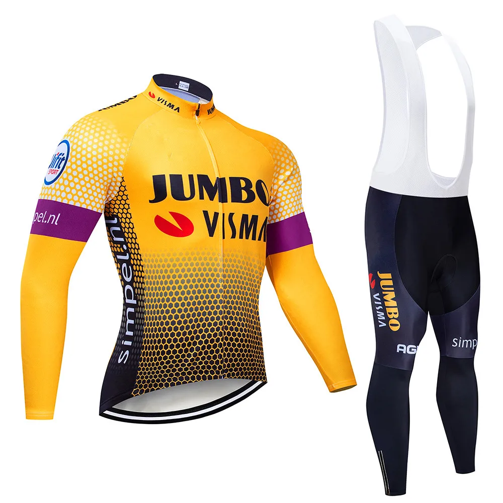 

2022 2022 Men's Cycling Jersey Long sleeve set MTB Bike Clothing Maillot Ropa Ciclismo Hombre Bicycle Wear 9D GEL bib pants