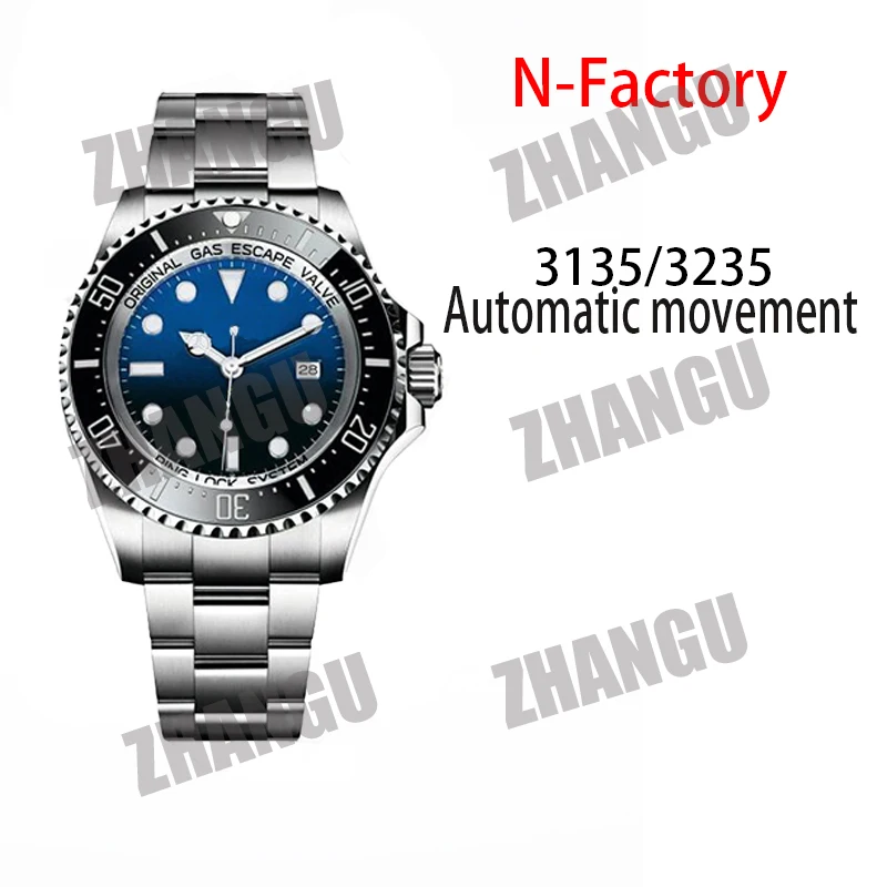 

Men's Fashion AAA Mechanical Watch Submariner Noob 114060 Ceramic Case 1:1 Best Edition 904L Stainless Steel Bracelet SA3235