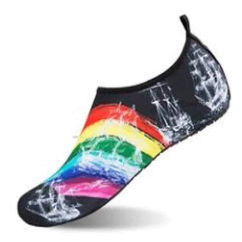 Акваобувь Мужская/Женская для плавания однотонная летняя пляжная обувь