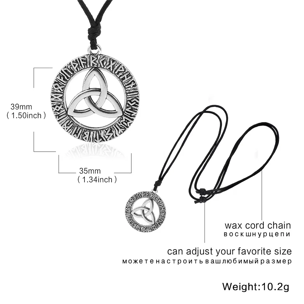 Круглый Кулон цепочка LIKGREAT Wicca ожерелье религиозное необычный кулон винтажный
