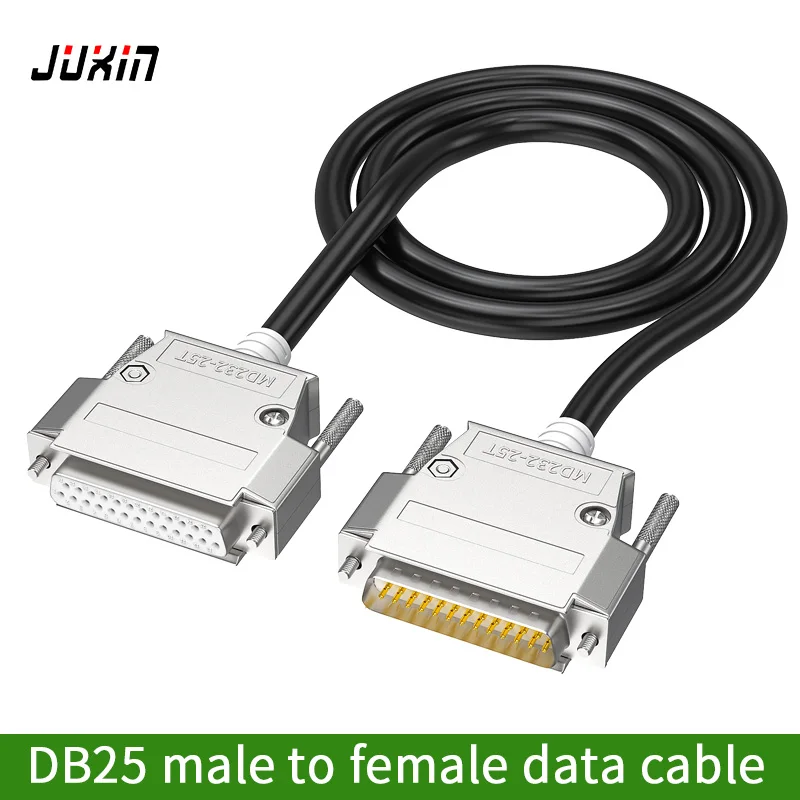 DB25 extension cable 25-pin parallel port wire serial port cable printer cable data cable 25-pin connection wire male to female